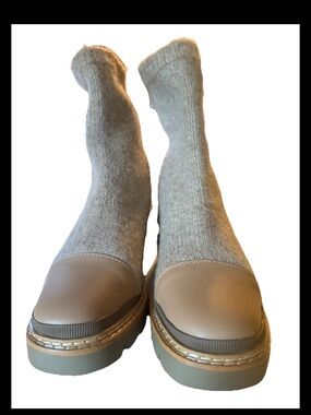 SAM EDELMAN ROZANNA KNIT BOOTIE SIZE 6